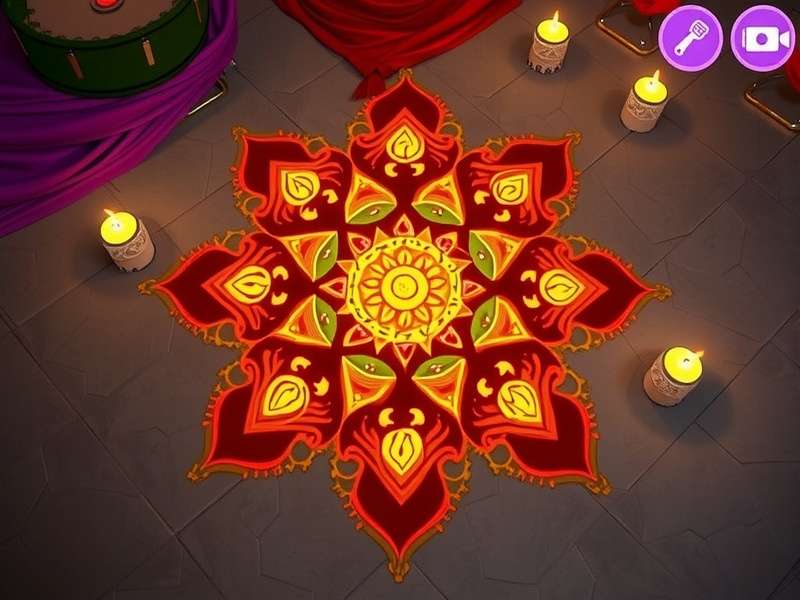 Rangoli Artistic Fusion Gameplay